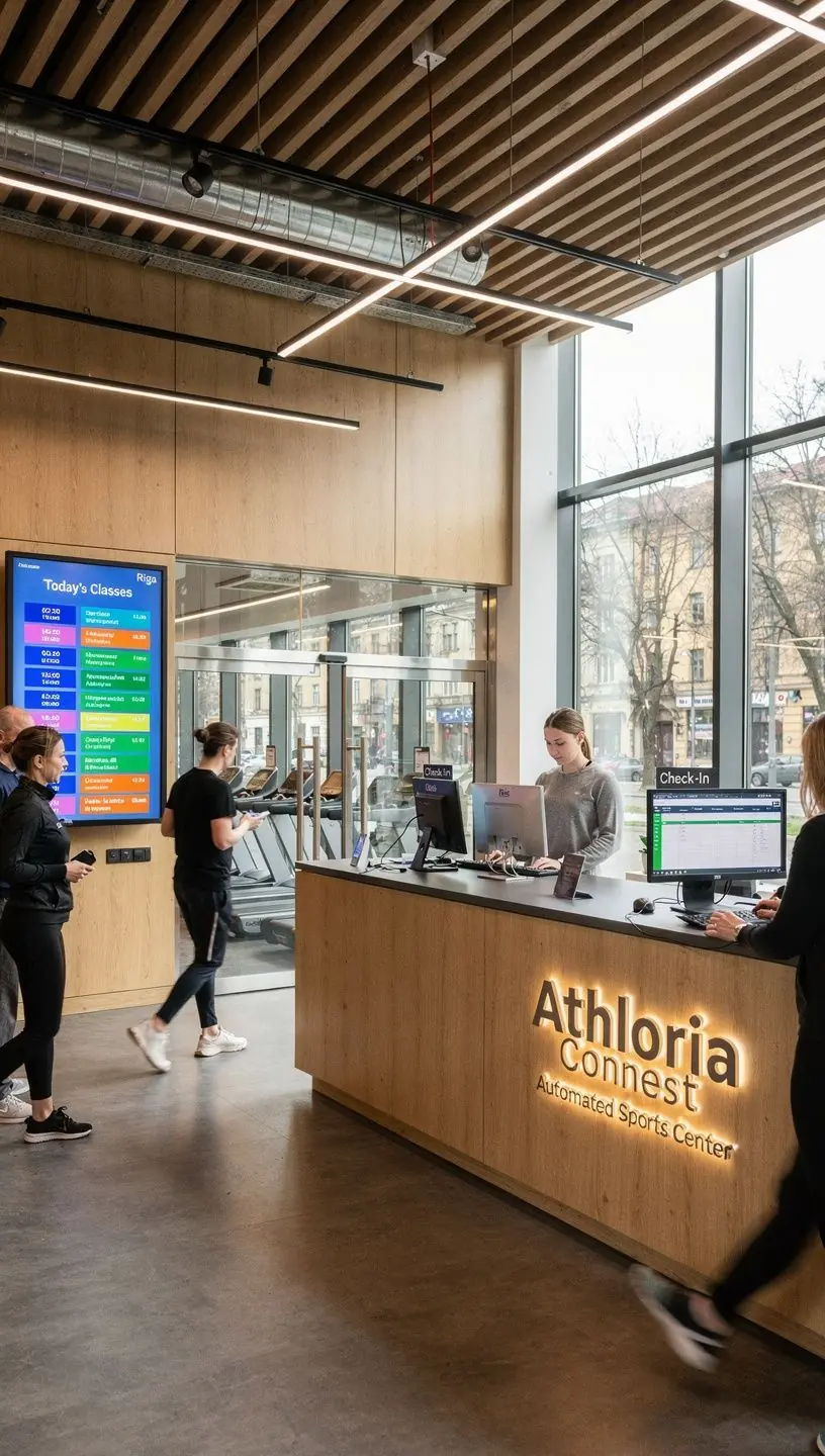 Modernas sporta ierīces, kas pieejamas automātiskai rezervēšanai.